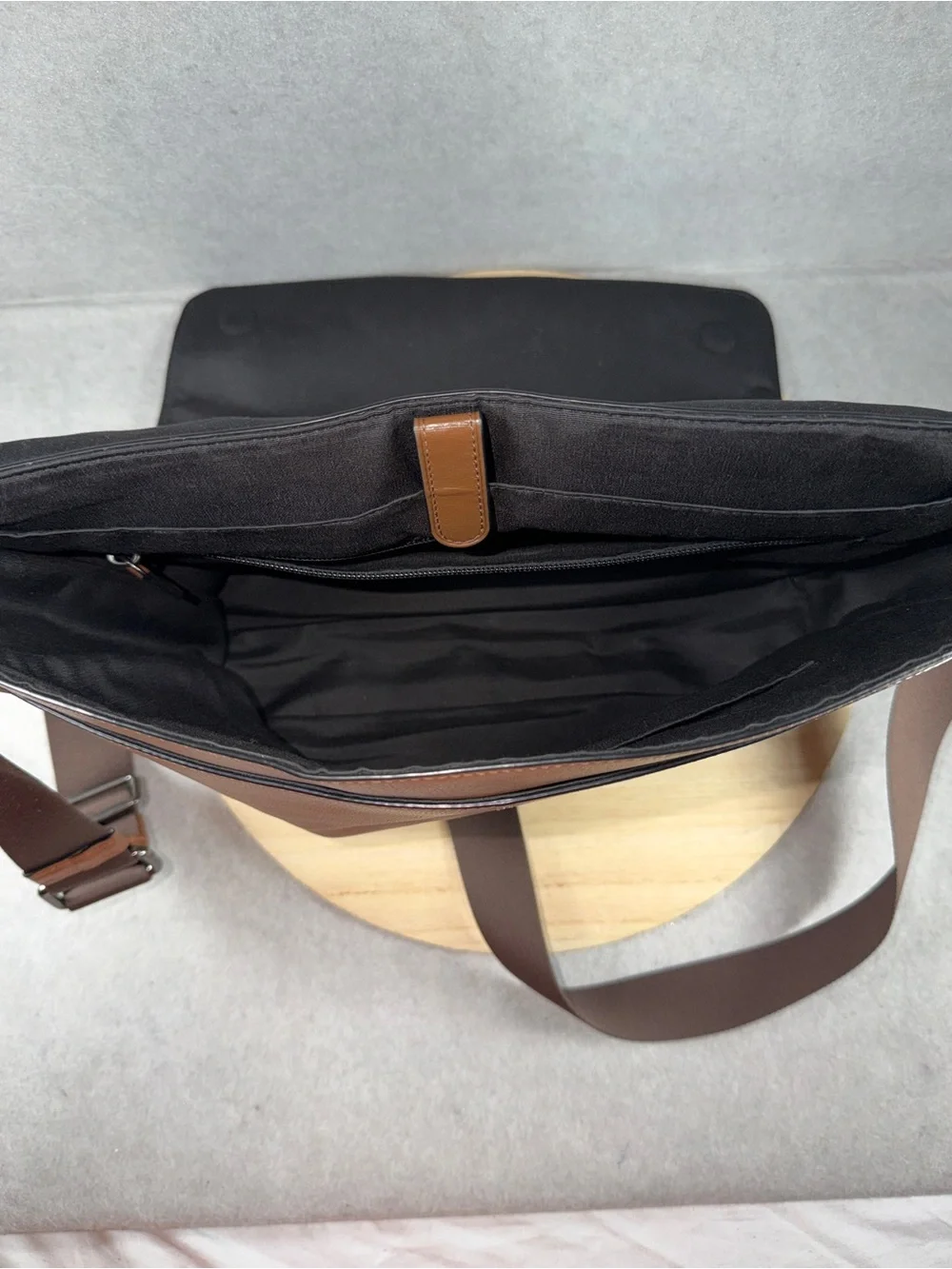 Coach Charles Messenger Bag Brown Leather Crossbody Laptop Shoulder Bag